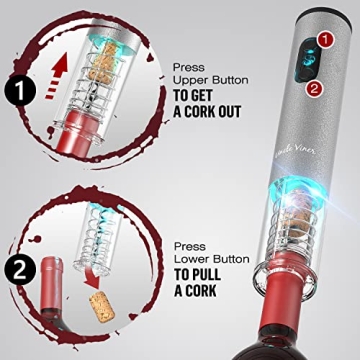 Electric Wine Opener Set Uncle Viner - Perfect Gift for Wine Lovers