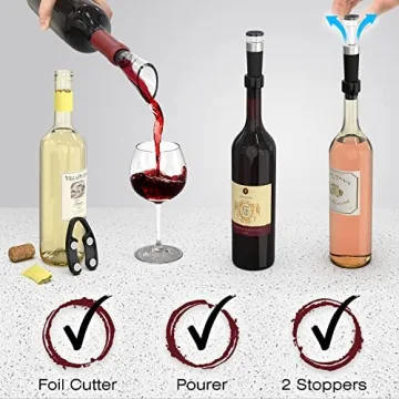 Electric Wine Opener Set Uncle Viner - Perfect Gift for Wine Lovers