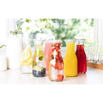 Kook's Elegant Glass Carafe Set - 6 Versatile Pitchers