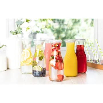 Kook's Elegant Glass Carafe Set - 6 Versatile Pitchers