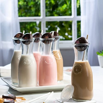 Kook's Elegant Glass Carafe Set - 6 Versatile Pitchers