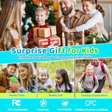 Vvinca Walkie Talkies - Rechargeable Kids Communication Toy