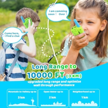 Vvinca Walkie Talkies - Rechargeable Kids Communication Toy