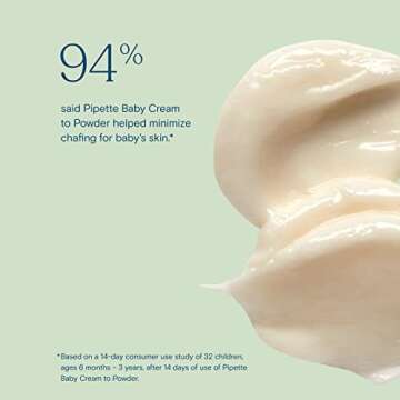 Pipette Baby Cream to Powder - Talc-Free Baby Powder, Keep Baby's Skin Happy, Squalane Helps Restore The Natural Balance of Baby’s Skin, Fragrance Free, 3 oz