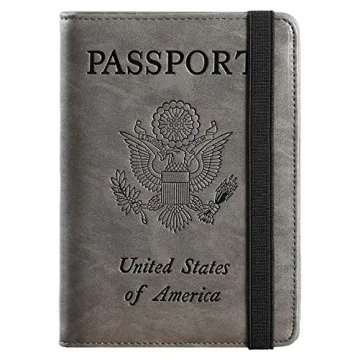 Stylish Passport Holder Cover with RFID Protection for Travel Essentials