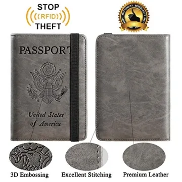 Secure RFID Blocking Travel Passport Holder for All Ages