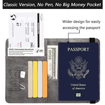 Secure RFID Blocking Travel Passport Holder for All Ages