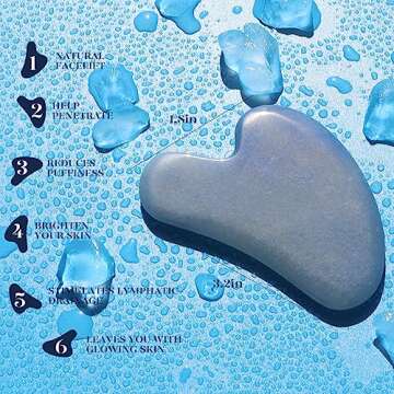 BAIMEI Jade Roller & Gua Sha Set for Radiant Skin