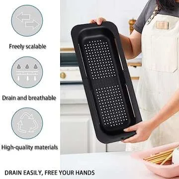 KesaPlan Collapsible Sink Colander Bulk - Versatile Kitchen Essential