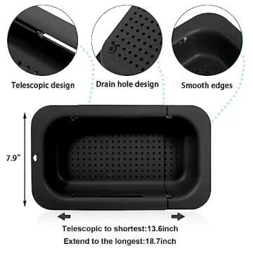 KesaPlan Collapsible Sink Colander Bulk - Versatile Kitchen Essential