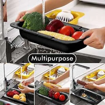 KesaPlan Collapsible Sink Colander Bulk - Versatile Kitchen Essential