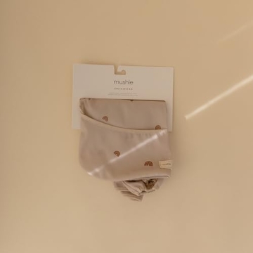 Mushie Long Sleeve Baby Bib for Mess-Free Feeding 6-24 Months