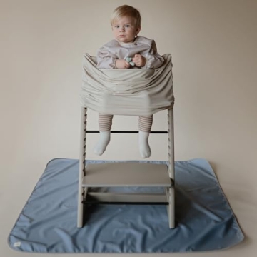 Mushie Long Sleeve Baby Bib for Mess-Free Feeding 6-24 Months