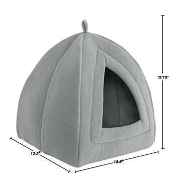 Cat House - Indoor Bed with Removable Foam Cushion - Pet Tent for Puppies, Rabbits, Guinea Pigs, Hed...