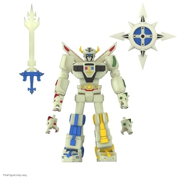 Super7 ULTIMATES! Voltron Defender of The Universe (Lightning Glow) - 7" Voltron Action Figure with ...