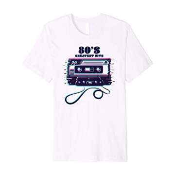 80s Greatest Hits Premium T-Shirt for Nostalgia Lovers