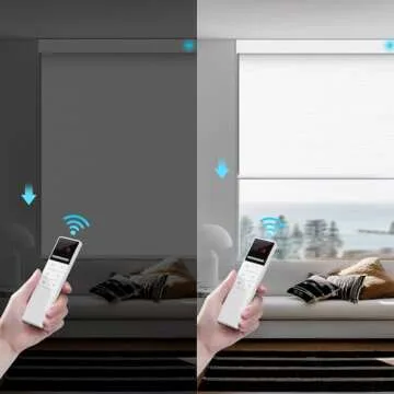 ZSTARR Motorized Blackout Window Blinds - Custom Width & Smart Control