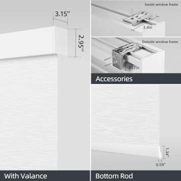 ZSTARR Motorized Blackout Blinds with Smart Control