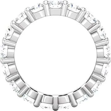 5 Carat Diamond Eternity Ring in White Gold for Her
