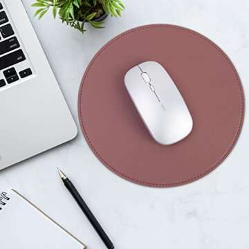 MAYIWO Stylish Round Mouse Pad for Home or Office