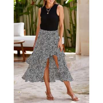 Dokotoo Summer Boho Maxi Dresses for Women 2025 Casual Spring Dress Floral Dress for Women Summer Cu...