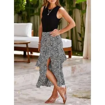 Dokotoo Summer Boho Maxi Dress for Women 2025