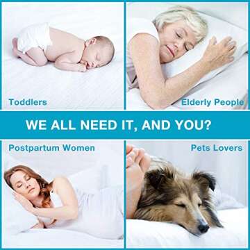 Lunsing King Mattress Protector, Waterproof & Soft Cover