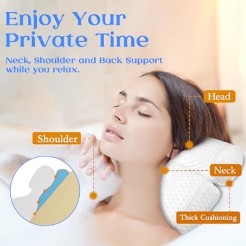 Advanced 4D Mesh Bath Pillow for Ultimate Comfort