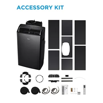 High Efficiency Midea Duo 14,000 BTU Portable AC