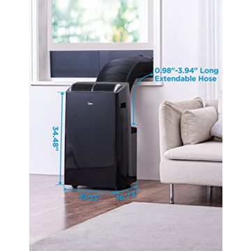 High Efficiency Midea Duo 14,000 BTU Portable AC