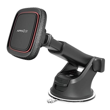 APPS2Car Magnetic Phone Car Mount Holder - Industrial-Strength Suction, Adjustable Arm, Strong Magne...