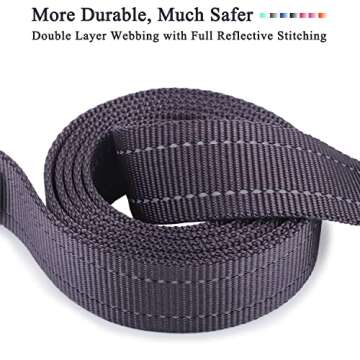 VIVAGLORY Dog Leash with Padded Handle for Safety