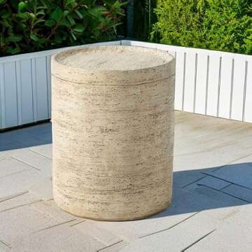 SUNBURY Outdoor Concrete Side Table for Modern Living