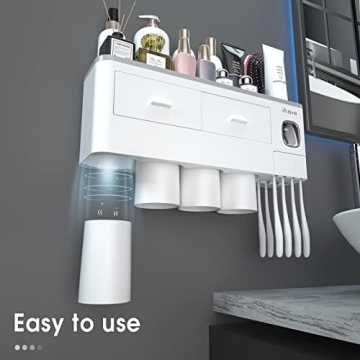 iHave Toothbrush Holder - Wall Mounted with Dispenser