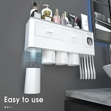 iHave Toothbrush Holder - Wall Mounted with Dispenser