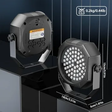 DazzlingStage Rechargeable Strobe Lights for Parties