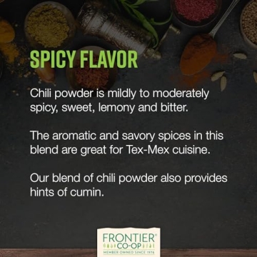 Frontier Co-op Organic Chili Powder Seasoning 1 Pound
