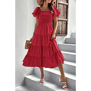 PRETTYGARDEN Women's Casual Midi Dress for Summer Elegance
