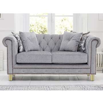 Sumnacon 4PCS Aluminium Alloy Furniture Legs - Round Adjustable Sofa Legs Furniture Cabinet Legs, 4 ...