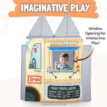 Couch Swag Play Panel for Childrens Foam Sofa Kids Couch (Food Truck)