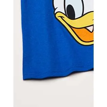 Disney baby boys Mickey, Goofy, Donald 3-pack T-shirts T Shirt, Red/Kelly/Royal, 5T US