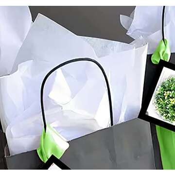White Tissue Paper 14"x20" 96 Pack, for Gifts, Games, Birthdays, Easter, Mothers Day, Graduations, Gift Wrap, Crafts, DIY Paper Flowers and More…