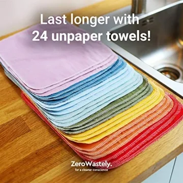 Eco-Friendly Reusable Paper Towels - Value Pack of 24!