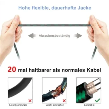 Augioth XLR Pro Mic Cable - 15 Ft Dual Pack