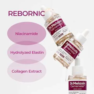 Dr.Melaxin Cemenrete Calcium Ampoule Plus with Adenosine and Niacinamide for Sagging Under Eye Skin, Dark Circles, Fine Lines &Eye Bags 1.01fl.oz.