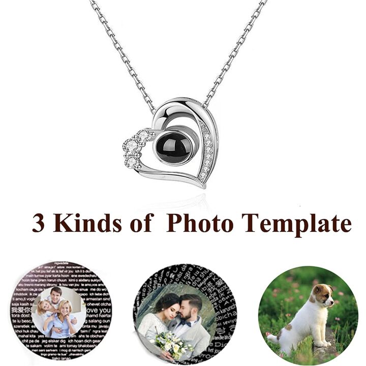 Custom 100 Languages I Love You Necklace - Sterling Silver