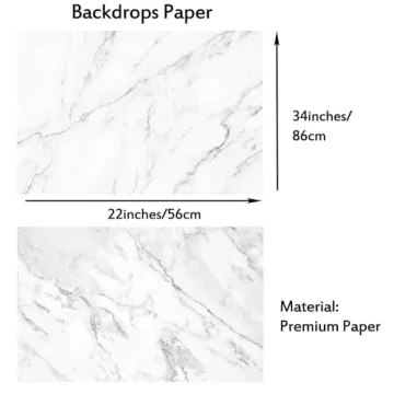 Flat Lay Photography Backdrop Kit Double-Sided Designs