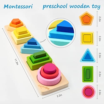 Symdiro Montessori Educational Stacking Toy for Toddlers