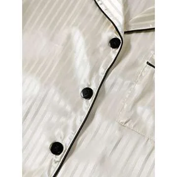 Stylish LYANER Silky Satin Pajamas Set for Women