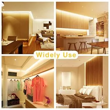 DAYBETTER 32.8ft Dimmable Warm White LED Strip Light